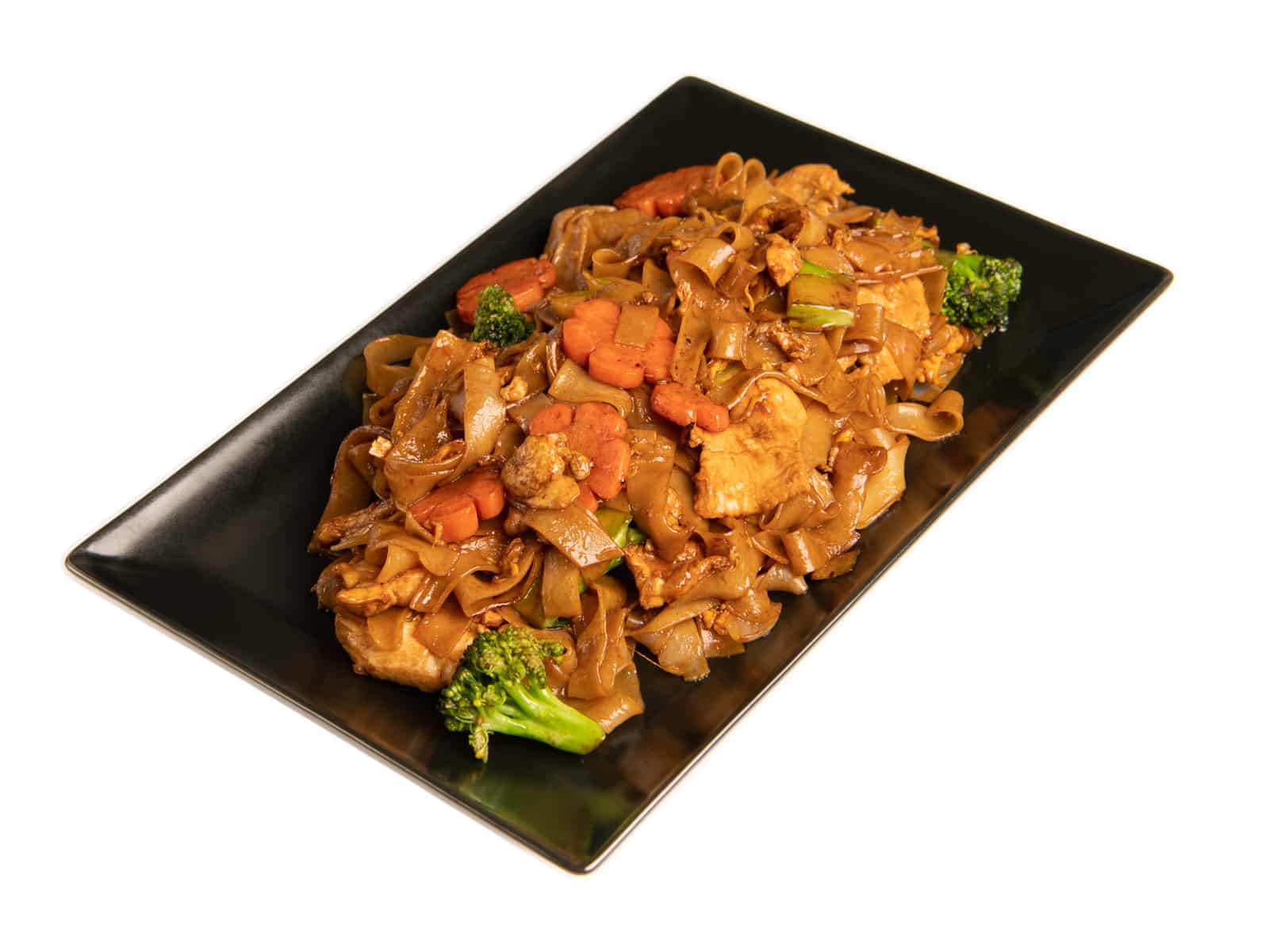 75. 80. Pat Sih Iu Gebratene Breite Nudeln Mit Ei Gemuese Und Sojasauce Chf 22.00 Chf 26.00.jpg