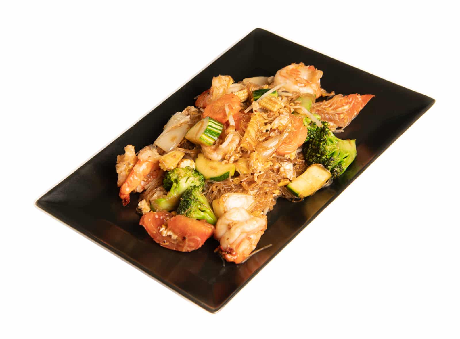 91. Pat Wun Sen Gebratene Crevetten Mit Glasnudeln Gemuese Und Ei Chf 26.50.jpg