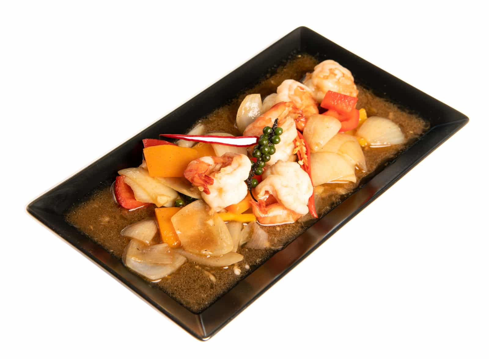 93. Kung Pat Prig Gebratene Crevetten Mit Chili Und Reis Zzgl. Jasminreis Chf 26.50.jpg